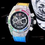 Quartz Hublot Big Bang Unico Rainbow 45mm 411.NX.1117.LR.0999 Watch For Men 